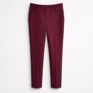 Babaton Bi-Stretch Slim Trousers Size 0 | Burgundy Tailored Work Pant